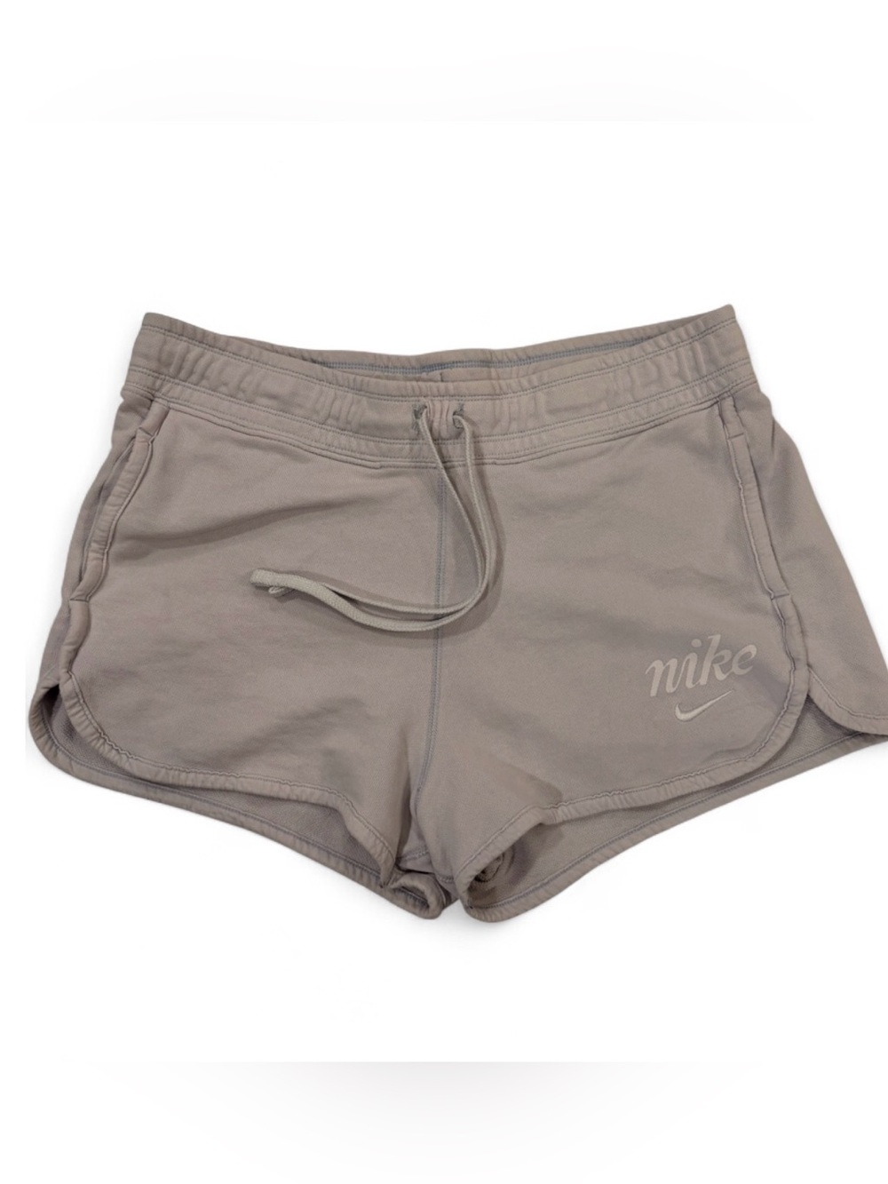 Nike Gym Vintage Lavender Purple Script Logo Sweat Shorts M